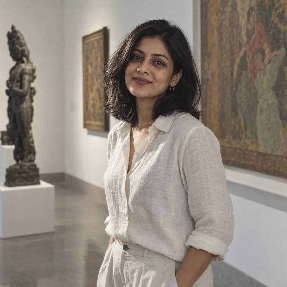 Fictional portrait displayed in a small personal gallery